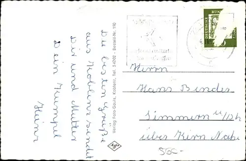 Ak Koblenz in Rheinland Pfalz, Augusta Kaserne, Teilansichten, Einfahrt, Kantine, Totalansicht