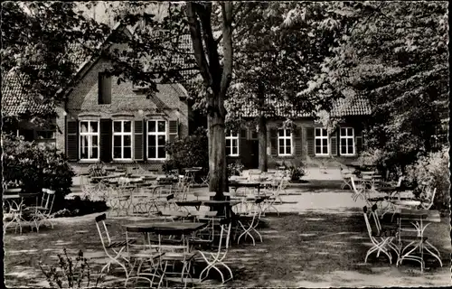 Ak Gremmendorf Münster in Westfalen, Kaffeehaus Sebon, Terrasse