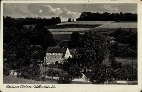 Ak Hellendorf Bad Gottleuba in Sachsen, Gasthaus Keckritz, Teilansicht