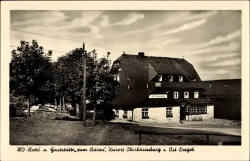 Ak Oberbärenburg Altenberg im Osterzgebirge, HO Hotel Gaststätte zum Bären
