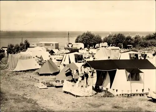 Ak Klütz an der Ostsee, Wohlenberger Wiek, Zeltplatz, Camping