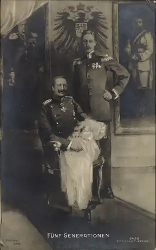 Künstler Ak Kaiser Wilhelm II., Kronprinz Wilhelm von Preußen, Enkel, RPH 5429