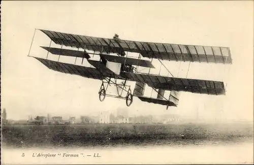 Ak Nos Aeroplanes, Aeroplane Farman, Biplan, Luftfahrtpionier, Flugzeug