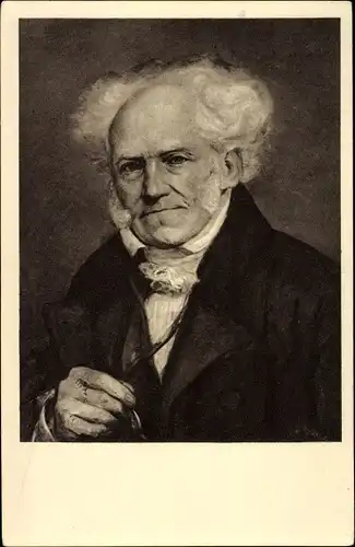 Künstler Ak Lunteschütz, J., Philosoph Arthur Schopenhauer, Portrait