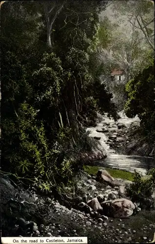 Ak Castleton Jamaika, On the road, Cascade, Wasserfall