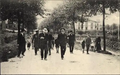 Ak Hamburg Wilhelmsburg, Fürst von Bülow besucht die Laubenkolonien der Hapag, 6. August 1915