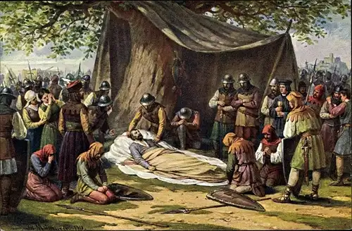 Künstler Ak Zizkova Smrt u Pribyslavi 1424