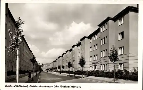 Ak Berlin Zehlendorf, Partie an der Brettnacher Straße Ecke Brittendorfer Weg