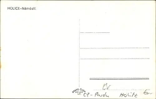 Ak Holice Holitz Region Pardubice, Blick auf den Marktplatz