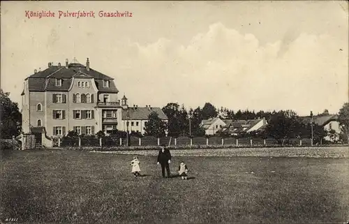 Ak Gnaschwitz Doberschau Gaußig Landkreis Bautzen, Pulverfabrik