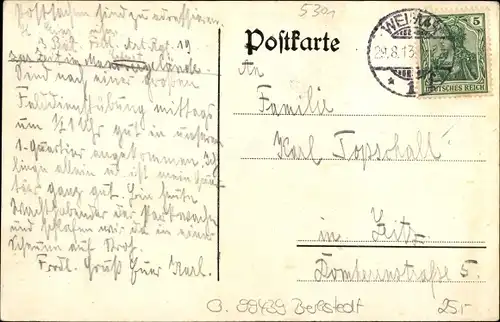 Ak Ottmanshausen Berlstedt Thüringen, Gasthof z. Linde, Dorfstraße, Kirche 