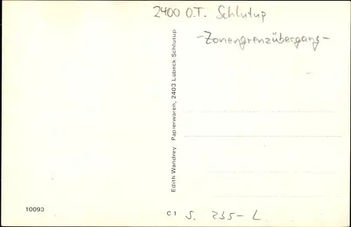 Ak Schlutup Lübeck in Schleswig Holstein, Schwimmbad, Hafen, Kirche, Zonengrenzübergang