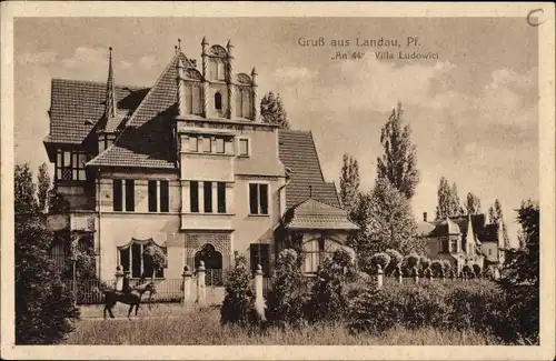 Ak Landau in der Pfalz, An 44, Villa Ludowici