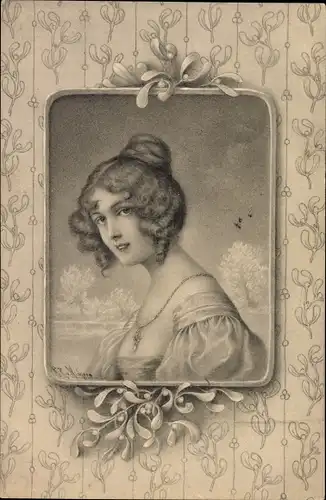 Künstler Ak Wichera, R. R. v., Portrait einer jungen Frau, Munk Nr. 229