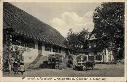 Ak Ödsbach Oberkirch in Baden Württemberg, Wirtschaft zum Rebstock von Anton Huber