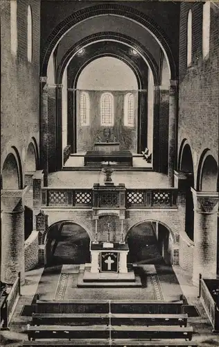 Ak Jerichow in Sachsen Anhalt, Blick in das Innere der Klosterkirche