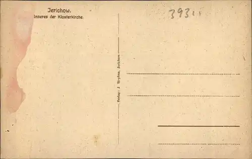 Ak Jerichow in Sachsen Anhalt, Blick in das Innere der Klosterkirche