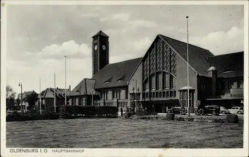 Ak Oldenburg in Niedersachsen, Blick auf den Hauptbahnhof