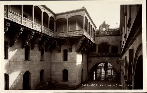 Ak Salamanca Kastilien und León Spanien, Patio de la Diputación