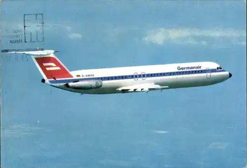 Ak Passagierflugzeug, Germanair, D-AMAS