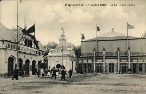 Ak Bruxelles Brüssel, Exposition 1910, La Salle des Fetes, Festsaal, Ausstellungsgelände