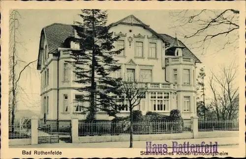 Ak Bad Rothenfelde am Teutoburger Wald, Stahmersches Kindererholungsheim, Haus Battenfeld