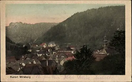 Ak Wirsberg im Frankenwald Bayern, Blick auf den Ort mit Umgebung