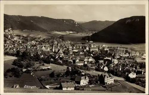 Ak Ebingen Albstadt im Zollernalbkreis, Blick auf den Ort mit Umgebung