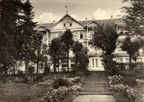 Ak Tabarz im Thüringer Wald, Teilansicht vom Parkhotel