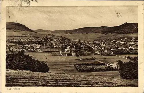 Ak Ebingen Albstadt im Zollernalbkreis, Blick auf den Ort mit Umgebung