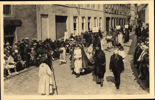 Ak Veurne Westflandern, Procession de Penitence, Letzter Tag im Juli