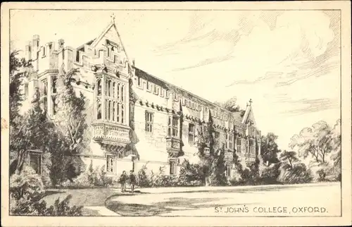 Künstler Ak Oxford Oxfordshire England, St. John's College