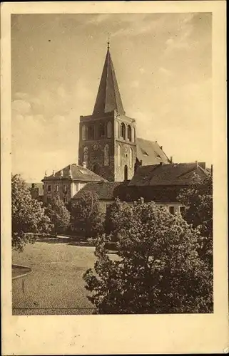 Ak Soldin Myślibórz Ostbrandenburg, Blick auf die Domkirche