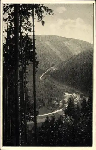 Ak Bockschmiede Döschnitz in Thüringen, Blick ins Sorbitztal, Ort