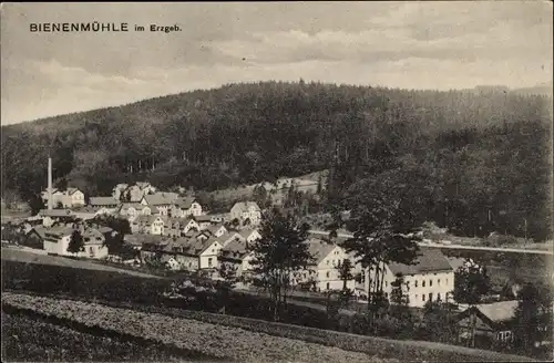 Ak Rechenberg Bienenmühle Erzgebirge, Stadtpanorama, Glockenturm