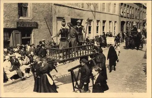 Ak Furnes Westflandern, Prozession de Penitence, Dernier Dimanche de juillet