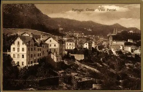 Ak Cintra Sintra Portugal, Vista Parcial, Teilansicht vom Ort