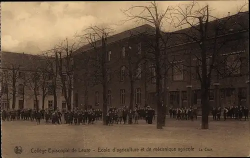 Ak Leuze en Hainaut Wallonien Hennegau, Collège Episcopal, École d'agriculture et de mécanique