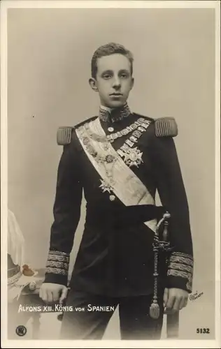 Ak König Alfons XIII. von Spanien, Rey Alfonso XIII., RPH