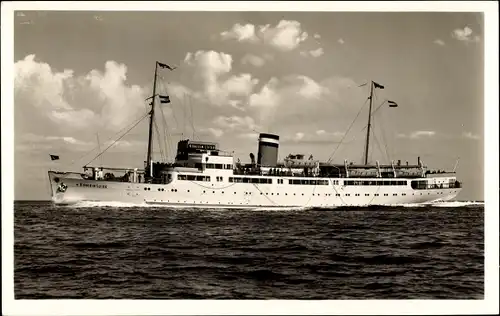 Ak Dampfschiff MS Königin Luise, Norddeutscher Lloyd Bremen, Ansicht Backbord