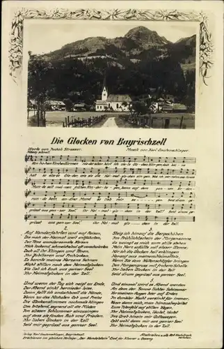 Lied Ak Bayrischzell im Mangfallgebirge Oberbayern, Die Glocken v. Bayrischzell,Musik Lautenschlager
