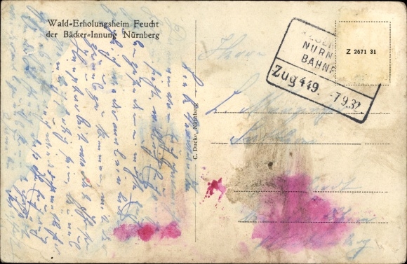 Ak Feucht im Kreis Nürnberger Land Mittelfranken, Erholungsheim der