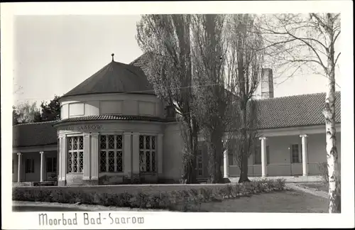 Foto Ak Bad Saarow Pieskow Kreis Oder Spree, Außenansicht vom Moorbad