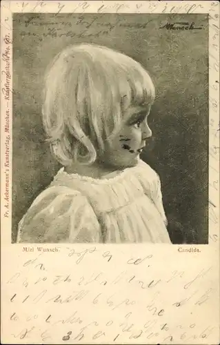 Künstler Ak Wunsch, Mizi, Candida, Portrait eines Kindes 