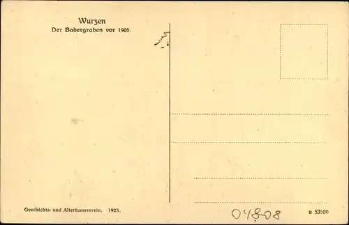 Künstler Ak G. Müller, Wurzen, Partie am Badergraben, Winterszene