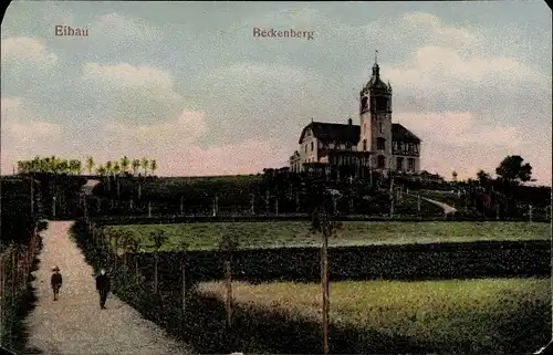 Relief Ak Eibau Kottmar in der Oberlausitz, Blick auf den Beckenberg
