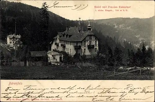 Ak Bärenfels Altenberg im Erzgebirge, Hotel und Pension Kaiserhof