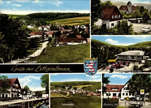 Ak Lettgenbrunn Jossgrund in Hessen, Stadtansichten, Sudetenhof, Znaimer Hof
