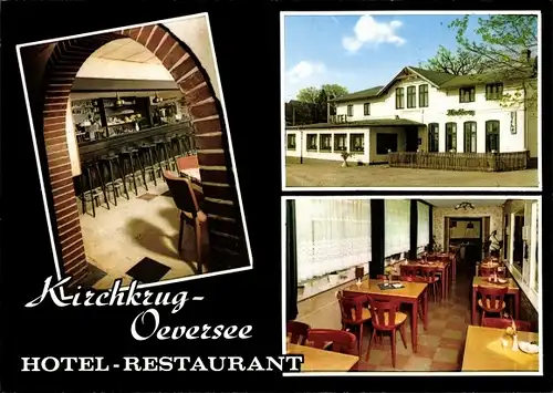 Ak Oeversee in Schleswig Holstein, Hotel Restaurant Kirchkrug Oeversee, Inh. Ernst Grützner