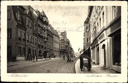 Ak Mittweida in Sachsen, Rochlitzer Straße, Deutsches Haus, Bes. Emil Dölner 